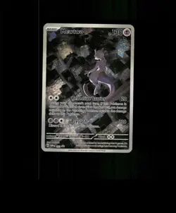 FAN-ART READ DESCRIPTION BELOW HOLO MEWTWO Card MEWTWO Pokemon Card p1 - Image 1