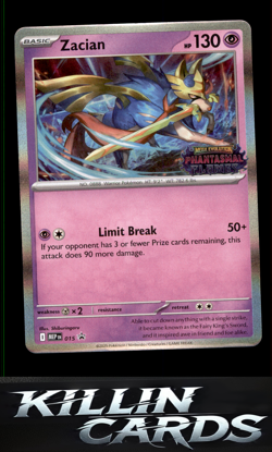 Zacian (Prerelease) 015 Pokemon Promo ME: Mega Evolution Promo Card NM - Image 1