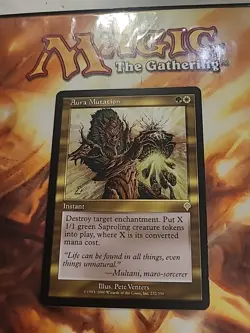 Aura Mutation Invasion - MTG Magic the Gathering - LP Rare - Image 1