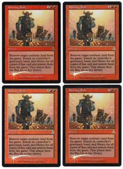 Sowing Salt x4 4x 1999 Urza's Destiny PLAYSET FOIL Red Sorcery MTG SP - NM AZ1 - Image 1