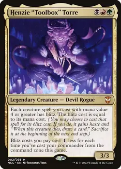 MTG MYTHIC REGULAR NCC: STREETS OF NEW CAPENNA: NM - HENZIE "TOOLBOX" TORRE 002 - Image 1