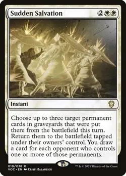 MTG RARE REGULAR - (VOC) SUDDEN SALVATION 010/038 - LP - Image 1