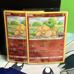 6x Bidoof Spinarak Numel LOT Bidoof Peelable Ditto Card 059/078 Pokemon GO - Image 5