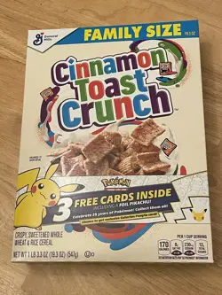 Pokemon 25th Anniversary General Mills Booster Pack & Cereal box SEALED! - Image 1