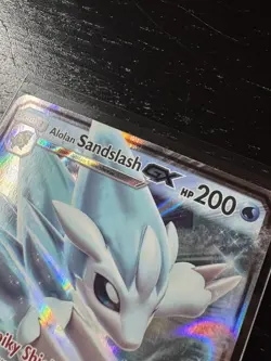 Pokemon TCG Alolan Sandslash GX SM236 Full Art Black Star Promo Sun & Moon - Image 3
