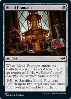 Blood Fountain x4 4x Innistrad: Crimson Vow NM MTG - Image 1