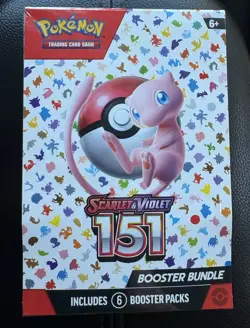 Pokemon TCG 151 Booster Bundle Factory Sealed 6 Packs - Image 1