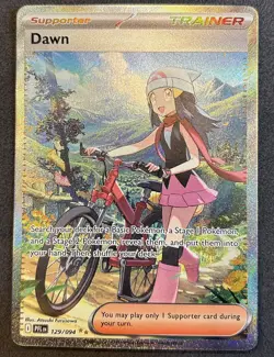 Pokemon Dawn 129/094 Trainer Full Art Holo Special Rare Me02: Phantasmal Flames - Image 2