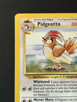 Pokemon TCG Pidgeotto 22/102 Base Set 1999 MP - Image 3