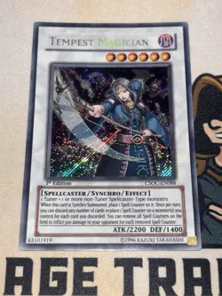 Tempest Magician CSOC-EN088 Secret Rare 1st Edition Yu-Gi-Oh! LP - Image 2