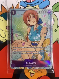 O-Nami OP05-062 SR Full Art Promo One Piece Illustration Box Vol. 1 Sealed NM - Image 1