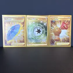 Pokemon TCG Sword And Shield Error Ultra Rare Gold Lot - 6 Cards - Image 3