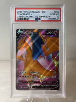 Charizard V SWSH050 SWSH: Sword & Shield Promo Cards Holo PSA 10 - Image 1