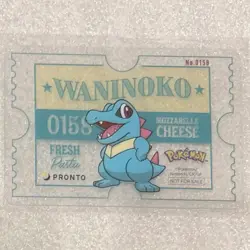 Waninoko Totodile Pokemon × PRONTO CAFE PROMO Clear Card Japan 2025 FS JP - Image 1