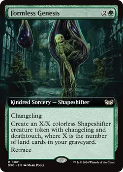 Formless Genesis Extended Art Duskmourn: House of Horror NM MTG - Image 1