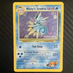 Pokemon Gym Challenge 3 Card Lot Blaine's Magmar Misty's Seadra Prerelease - Image 2
