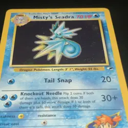 Pokemon Gym Challenge 3 Card Lot Blaine's Magmar Misty's Seadra Prerelease - Image 3