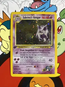 Sabrina's Gengar - 14/132 - Pokemon Gym Heroes 1st Edition Holo Rare WOTC LP - Image 1