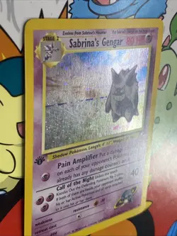 Sabrina's Gengar - 14/132 - Pokemon Gym Heroes 1st Edition Holo Rare WOTC LP - Image 5