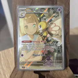 Pokemon TCG Journey Together Lillie's Ribombee Illustration Rare 164/159 - Image 1