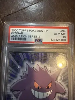 2000 Topps Pokemon TV Animation Series 2 Gengar PSA 10 Gem MT #94 - Image 4