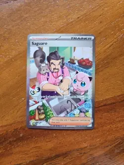Saguaro 270/193 Full Art Trainer Sv02 Paldea Evolved Pokemon Double Gold Star - Image 3