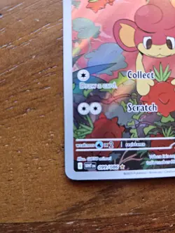 Pokemon TCG SV White Flare Pansear 099/086 Illustration Rare Gold Star - Image 2