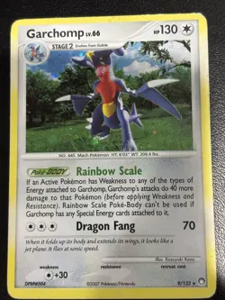 Pokemon TCG Garchomp 9/123 Mysterious Treasures Holo HP 2007 - Image 1