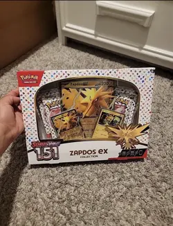 Pokemon TCG Scarlet & Violet 151 Factory Sealed Zapdos Ex Collection Box - Image 1