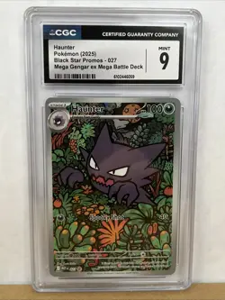 2025 CGC 9 Graded Pokemon Haunter 027 Mega Gengar EX Mega Battle Deck - Image 1