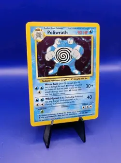 Poliwrath 13/102 Base Set Holo Rare Pokemon Card 1999 WOTC TCG Vintage Pokemon - Image 3