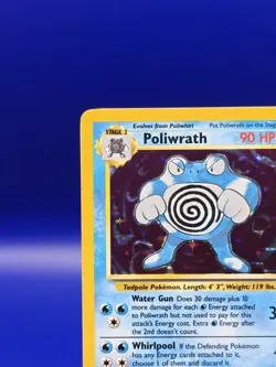 Poliwrath 13/102 Base Set Holo Rare Pokemon Card 1999 WOTC TCG Vintage Pokemon - Image 4