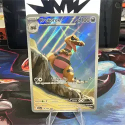 Pokemon TCG Krokorok 136/086 Stage 1 Holo 100HP 40 Attack Darkness - Image 1