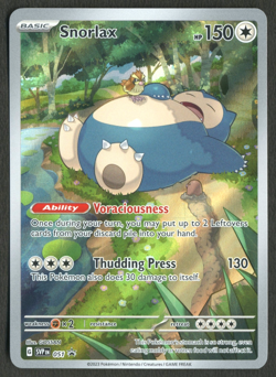 Pokemon TCG: Snorlax 051 Scarlet & Violet 151 ETB Black Star Promo - Image 1