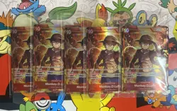 One Piece Treasure Booster Set Monkey.D.Luffy ST10-006 SR Promo-Lot of 5 Sealed - Image 1