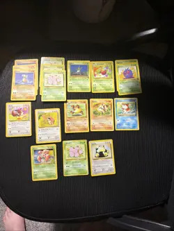 Pokemon TCG Jungle 18 Card Lot Base Includes SNORLAX RARE - Image 1
