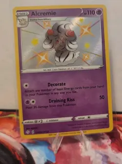 Alcremie SV058/SV122 Shining Fates NM Shiny Holofoil Rare Pokemon Card - Image 1
