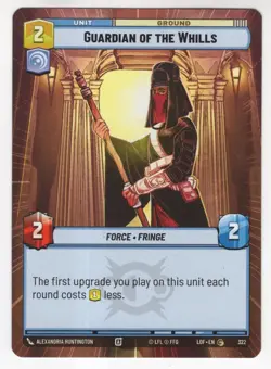 Star Wars Unlimited LotF Hyperspace Card LOF322 Guardian Of The Whills - Image 1