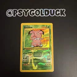 Pokemon prism vending card Snubbull First Edition Team Rocket 209/64 A5 - Image 1