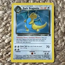 Pokemon TCG Dark Dragonite Team Rocket Holo Card 5/82 English - Image 3