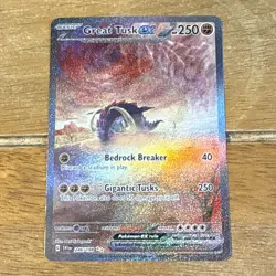 Pokemon Card Great Tusk EX 246/198 SIR Scarlet & Violet Base - Image 1