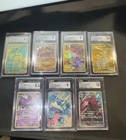 Pokemon TCG CGC Graded Japanese Holo Card Lot 7 Cards Ultra Rare 1st Edition - Image 1