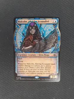 MTG Lost Caverns of Ixalan Malcolm, Alluring Scoundrel Showcase 0293 NM Rare - Image 1