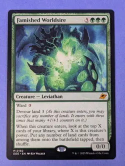 MTG Magic: Edge of Eternities: Famished Worldsire #0182 Mythic - NM - Image 1