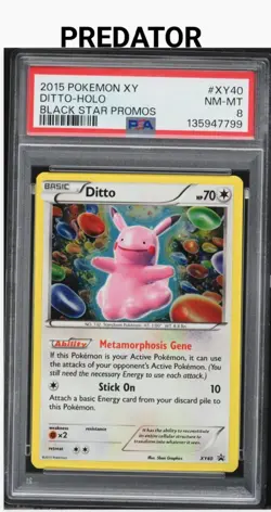 READ 🇺🇲🇺🇲🇺🇲pokemon xy promos ditto xy40 PSA8 🇺🇲🇺🇲🇺🇲READ - Image 1