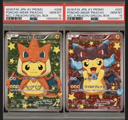 [PSA 10] SEQUENTIAL Charizard X Y Pikachu 207 208 XY-P Poncho Promo POKEMON - Image 1