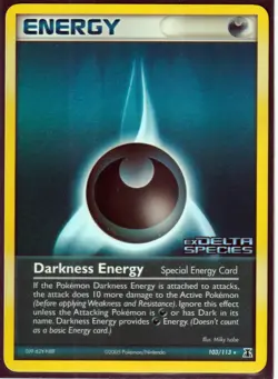 2005 DARKNESS ENERGY 103/113 Ex DELTA SPECIES POKEMON-REV HOLO-RARE- STAMPED-LP - Image 1
