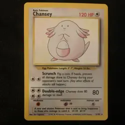 Pokemon TCG Chansey Basic Base Set Holo & Regular English 3/102 1999 - Image 4