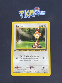 Pokemon TCG Sentret Neo Genesis 71/111 Regular 1st Edition LP. - Image 1