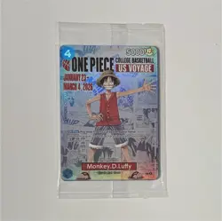 One Piece Monkey D. Luffy US Voyage Promo Bandai Namco Character Holo Card P-055 - Image 1